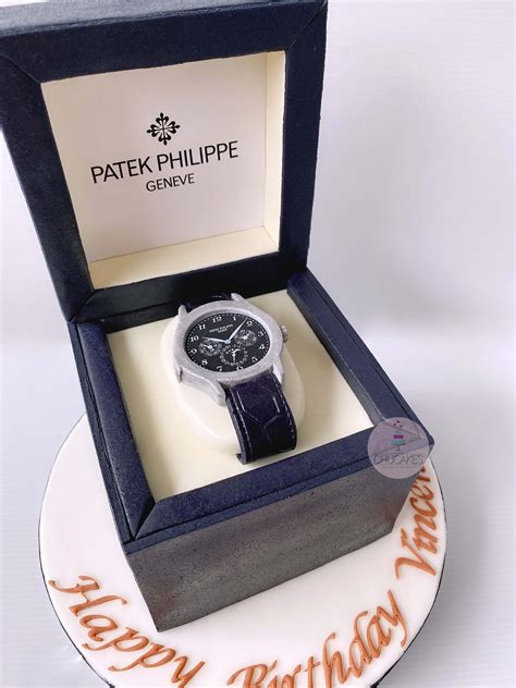 patek philippe cake|Making a patek philippe wristwatch cake from a rectangular cake .